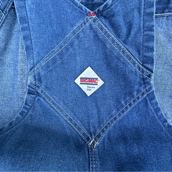 Big‎ Mac 46 Vintage Bib Overalls Country Outdoor Farmer Carpenter Grandpacore - Picture 10 of 14